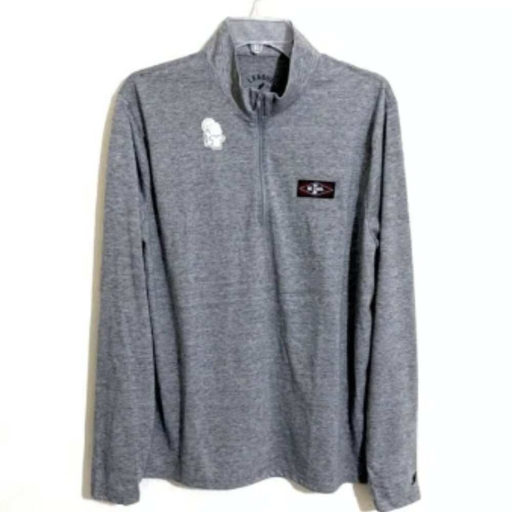 LEAGUE91 Men’s RECLAIM LIGHT WEIGHT QUARTER ZIP Long Sleeve T-Shirt Size L